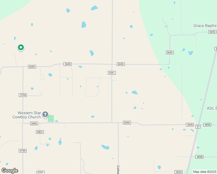 map of restaurants, bars, coffee shops, grocery stores, and more near 1798 County Road 3591 in Paradise