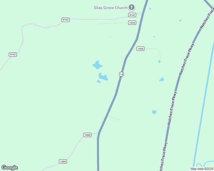 map of restaurants, bars, coffee shops, grocery stores, and more near 6019 Mississippi 43 in Kosciusko