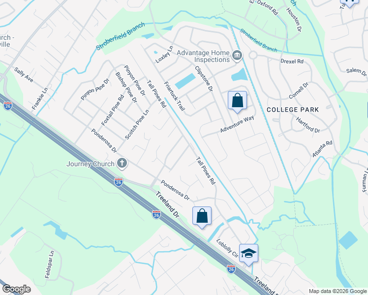 map of restaurants, bars, coffee shops, grocery stores, and more near 700 Cluster Pines Road in Ladson