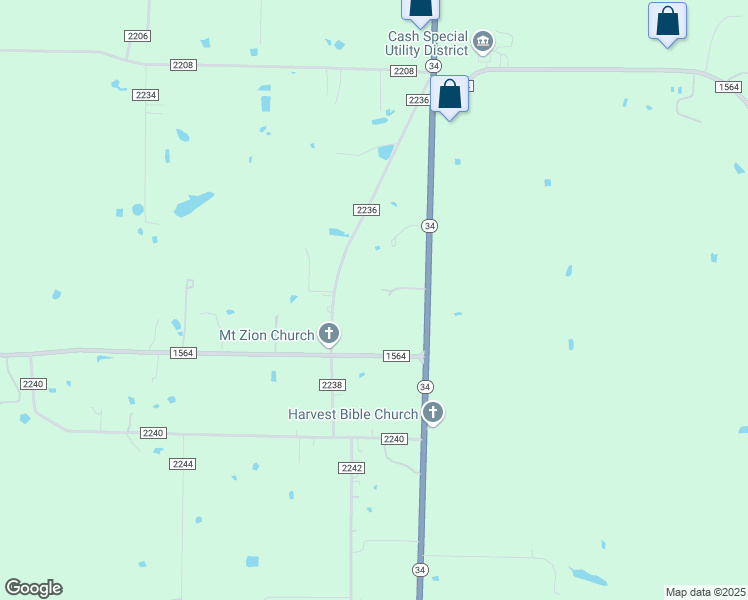 map of restaurants, bars, coffee shops, grocery stores, and more near 4694 Texas 34 in Greenville