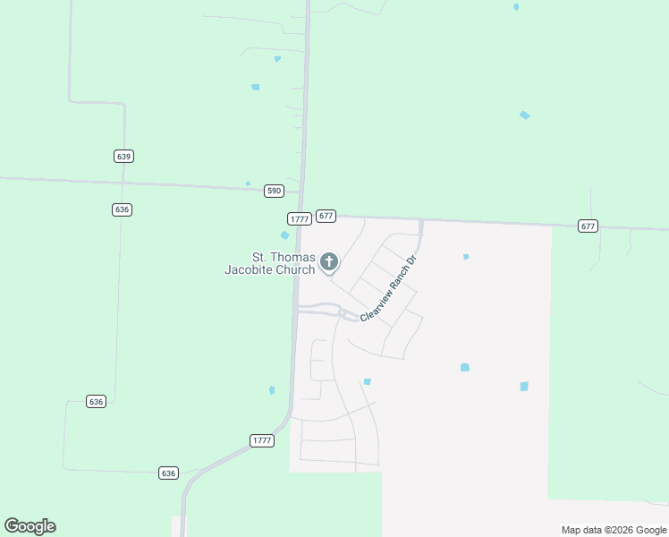 map of restaurants, bars, coffee shops, grocery stores, and more near 3621 Farm to Market Road 1777 in Royse City