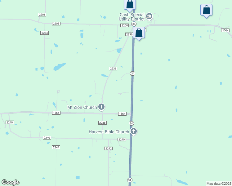 map of restaurants, bars, coffee shops, grocery stores, and more near 4694 Texas 34 in Greenville