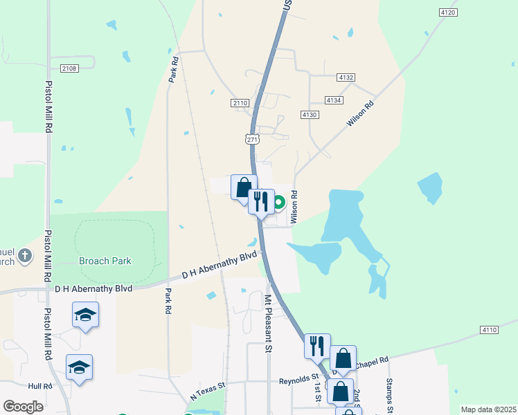 map of restaurants, bars, coffee shops, grocery stores, and more near 900-998 North Greer Boulevard in Pittsburg