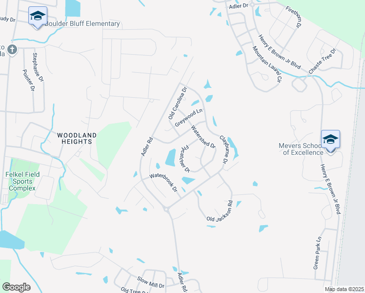 map of restaurants, bars, coffee shops, grocery stores, and more near 539 Flycatcher Drive in Goose Creek