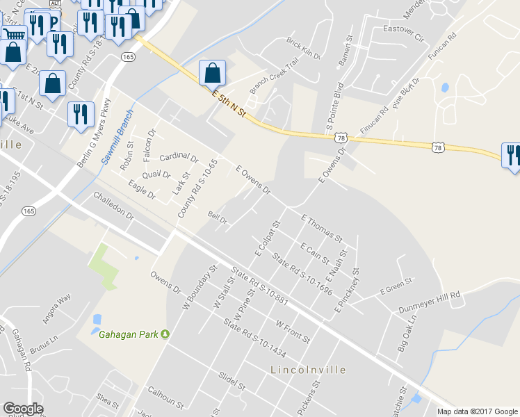 map of restaurants, bars, coffee shops, grocery stores, and more near 101 Bell Drive in Summerville