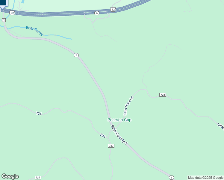 map of restaurants, bars, coffee shops, grocery stores, and more near Bibb County 1 in Brent