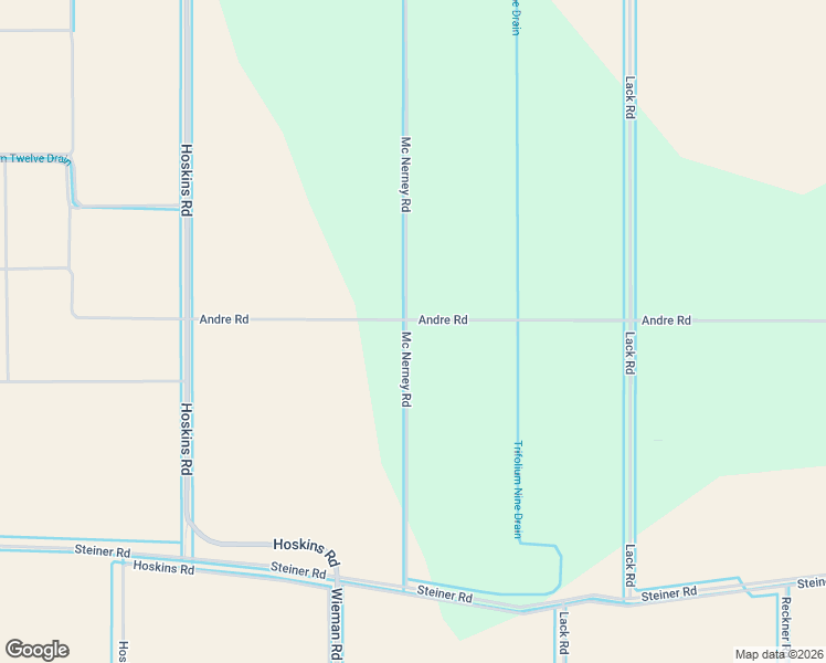 map of restaurants, bars, coffee shops, grocery stores, and more near Mc Nerney Road in Brawley
