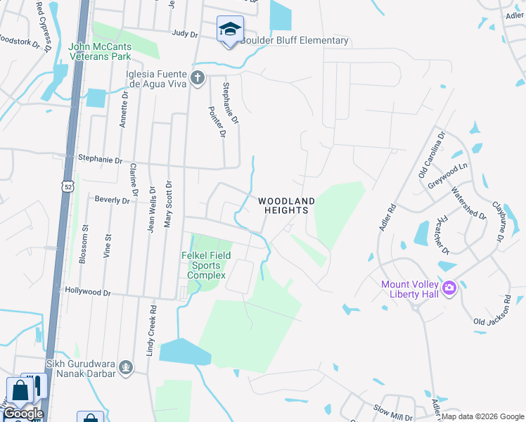 map of restaurants, bars, coffee shops, grocery stores, and more near 116 Dogwood Hill Drive in Goose Creek