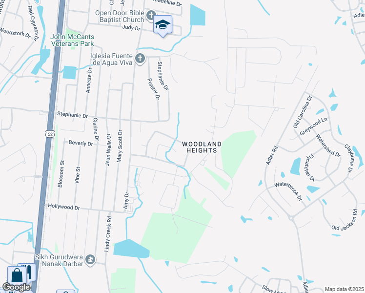 map of restaurants, bars, coffee shops, grocery stores, and more near 333 Water Oak Drive in Goose Creek