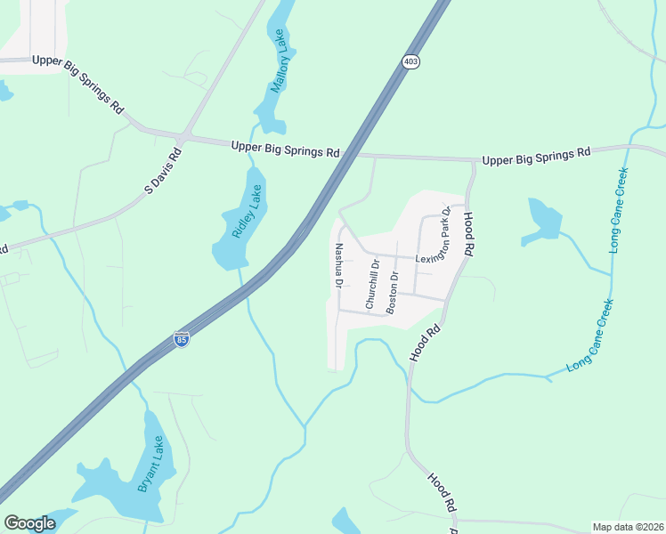 map of restaurants, bars, coffee shops, grocery stores, and more near 201 Nashua Drive in LaGrange