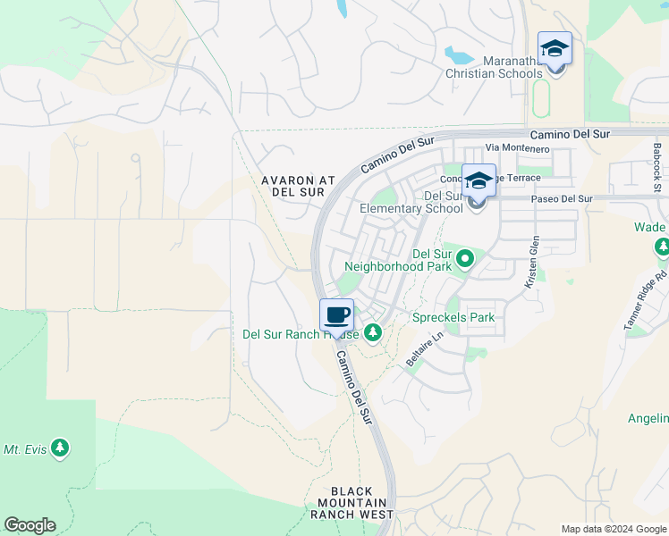 map of restaurants, bars, coffee shops, grocery stores, and more near 8278 Katherine Claire Lane in San Diego