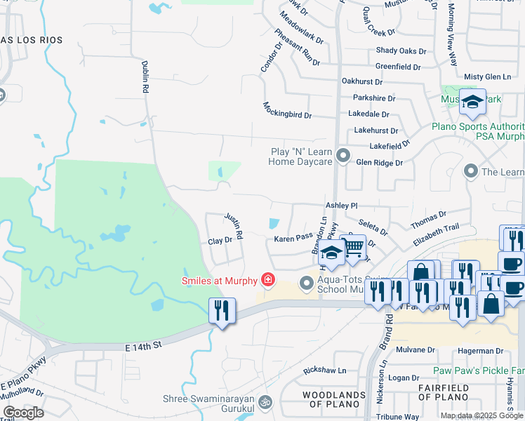 map of restaurants, bars, coffee shops, grocery stores, and more near 303 Kali Court in Murphy