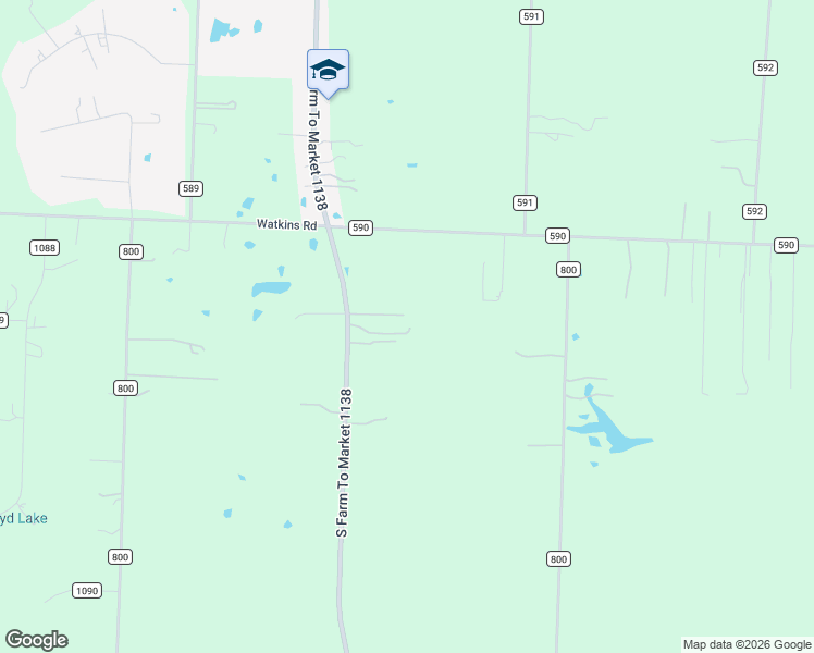 map of restaurants, bars, coffee shops, grocery stores, and more near 899 South Fm 1138 in Fate