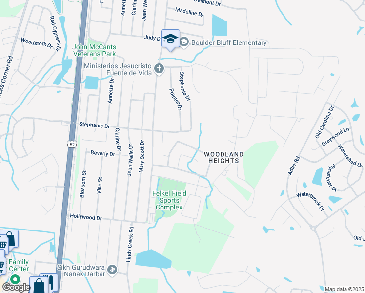 map of restaurants, bars, coffee shops, grocery stores, and more near 344 Water Oak Dr in Goose Creek