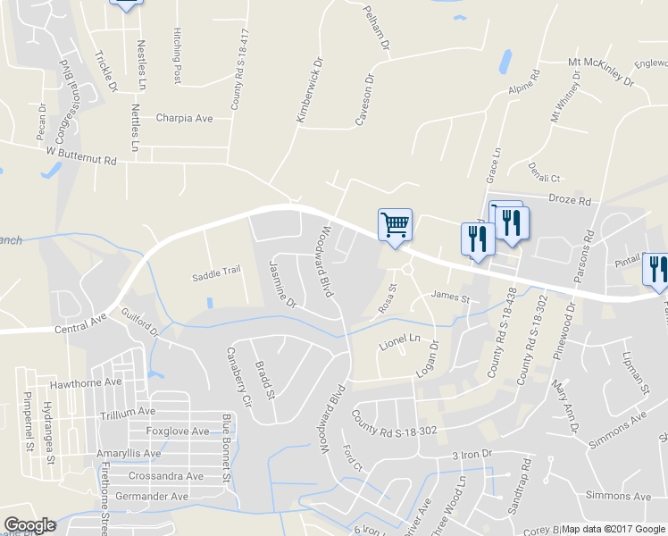 map of restaurants, bars, coffee shops, grocery stores, and more near 111 Alyssa Lane in Summerville