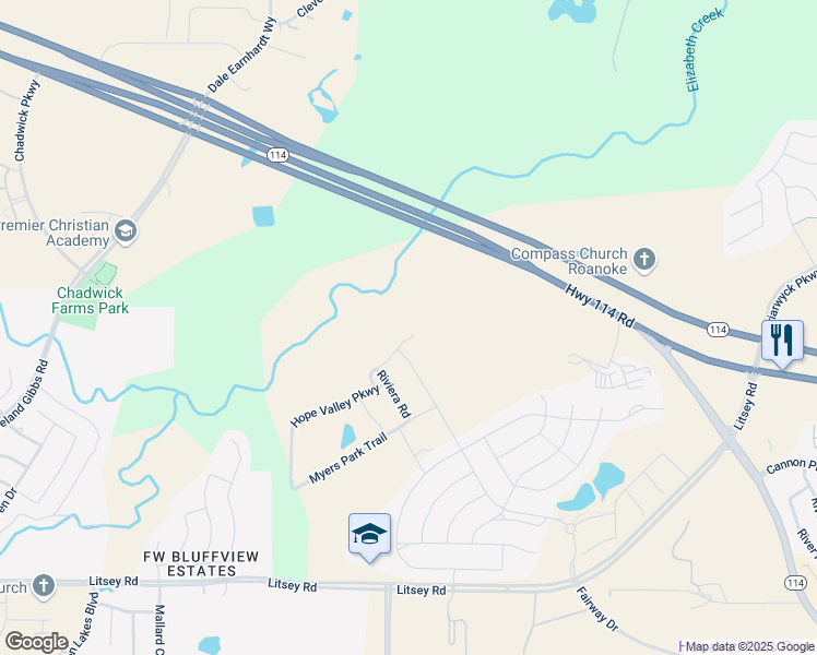 map of restaurants, bars, coffee shops, grocery stores, and more near 1055 Glen Garden Drive in Roanoke