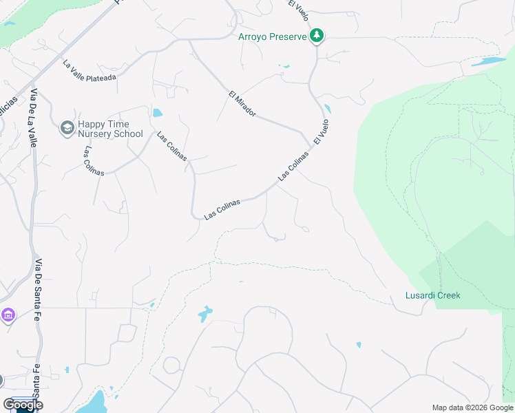 map of restaurants, bars, coffee shops, grocery stores, and more near 6977 Las Colinas in Rancho Santa Fe