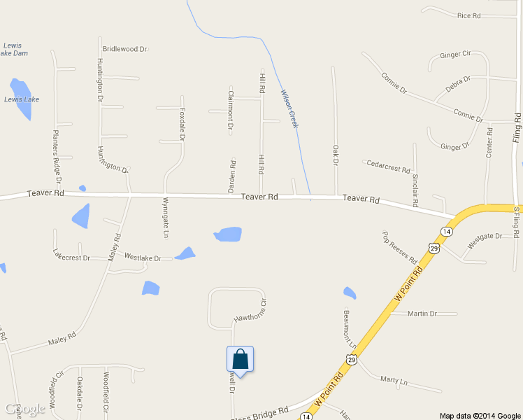 map of restaurants, bars, coffee shops, grocery stores, and more near 359 Teaver Road in LaGrange