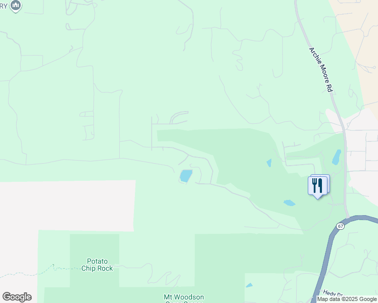 map of restaurants, bars, coffee shops, grocery stores, and more near 16998 Obsidian Drive in Ramona
