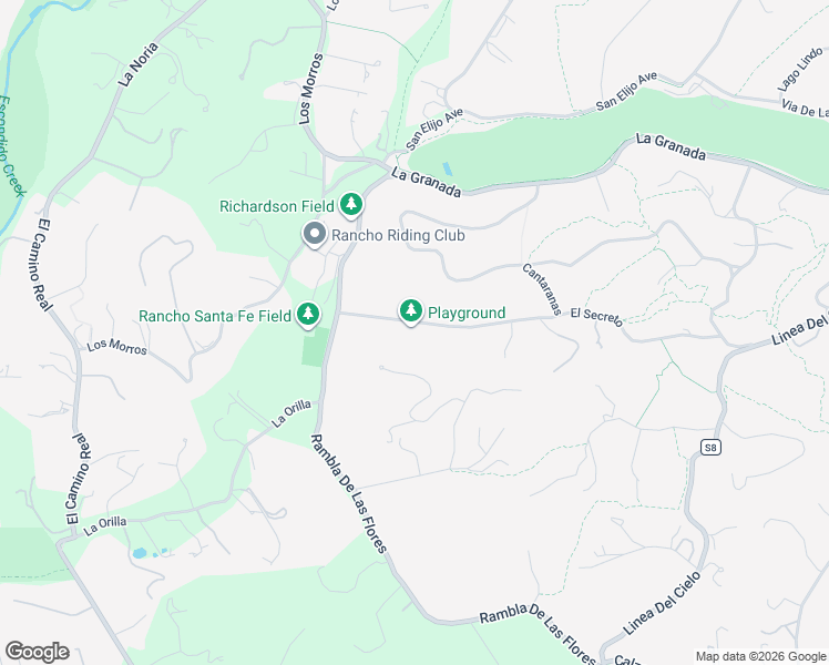 map of restaurants, bars, coffee shops, grocery stores, and more near in Rancho Santa Fe