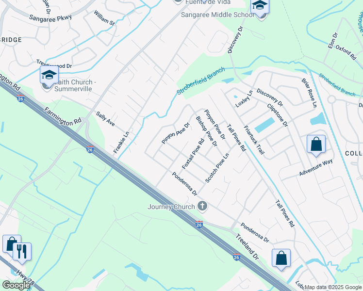 map of restaurants, bars, coffee shops, grocery stores, and more near 1013 Plantation Pine Road in Ladson