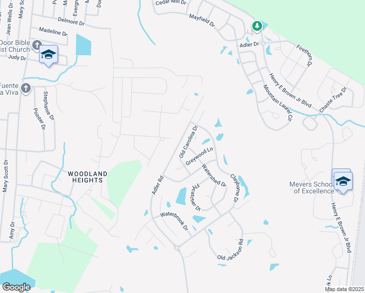 map of restaurants, bars, coffee shops, grocery stores, and more near 221 Old Carolina Drive in Goose Creek