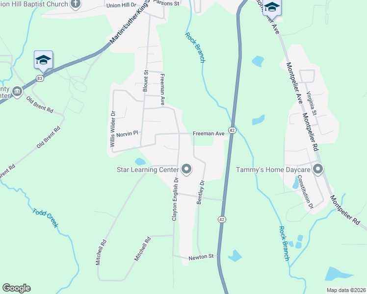 map of restaurants, bars, coffee shops, grocery stores, and more near 56 Clayton English Drive in Forsyth