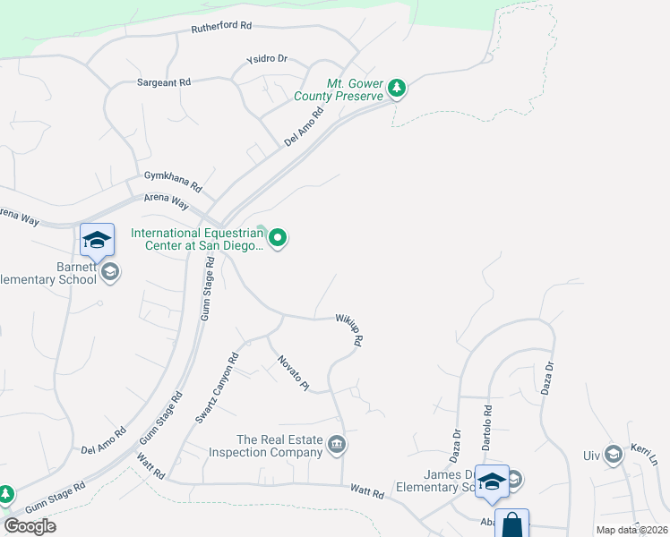 map of restaurants, bars, coffee shops, grocery stores, and more near 16740 Republican Way in Ramona