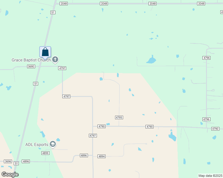 map of restaurants, bars, coffee shops, grocery stores, and more near 261 County Road 4795 in Boyd