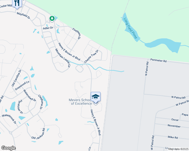 map of restaurants, bars, coffee shops, grocery stores, and more near in Goose Creek