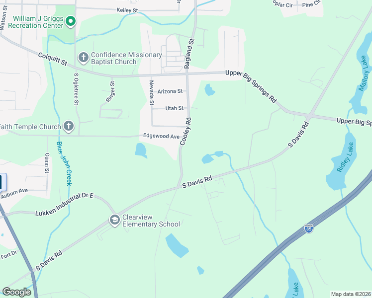 map of restaurants, bars, coffee shops, grocery stores, and more near 323 Cooley Road in LaGrange