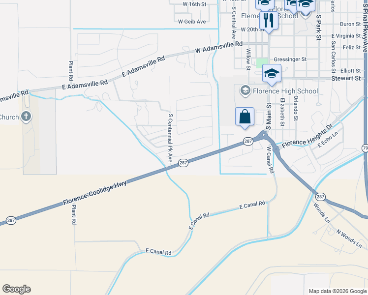 map of restaurants, bars, coffee shops, grocery stores, and more near 700 West Freedom Street in Florence