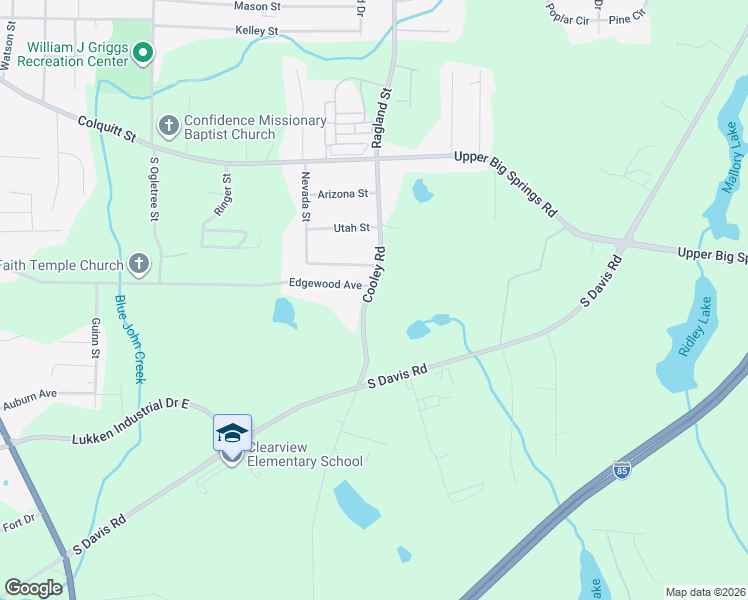 map of restaurants, bars, coffee shops, grocery stores, and more near 310 Cooley Road in LaGrange