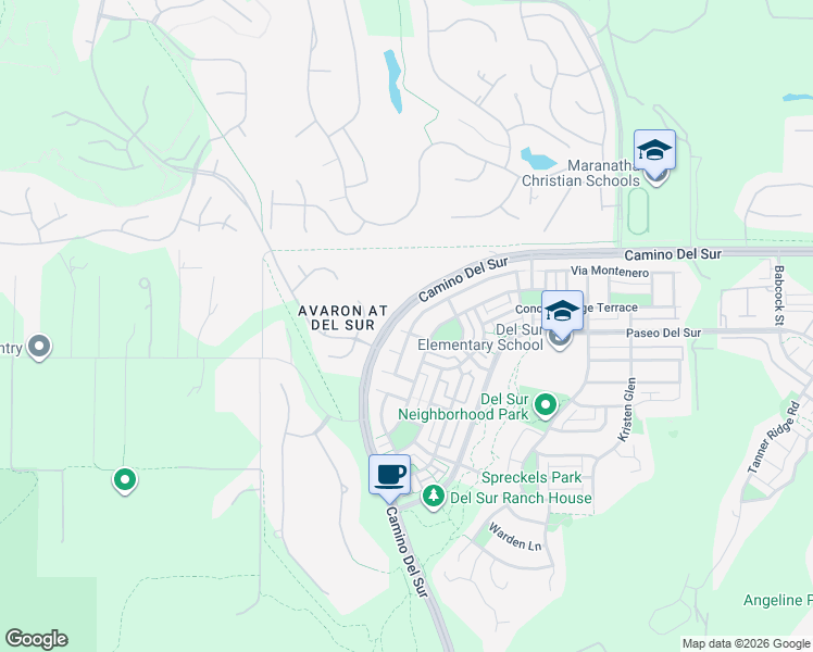 map of restaurants, bars, coffee shops, grocery stores, and more near 8278 Parkside Crescent in San Diego