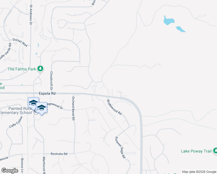 map of restaurants, bars, coffee shops, grocery stores, and more near 16925 Old Coach Road in Poway