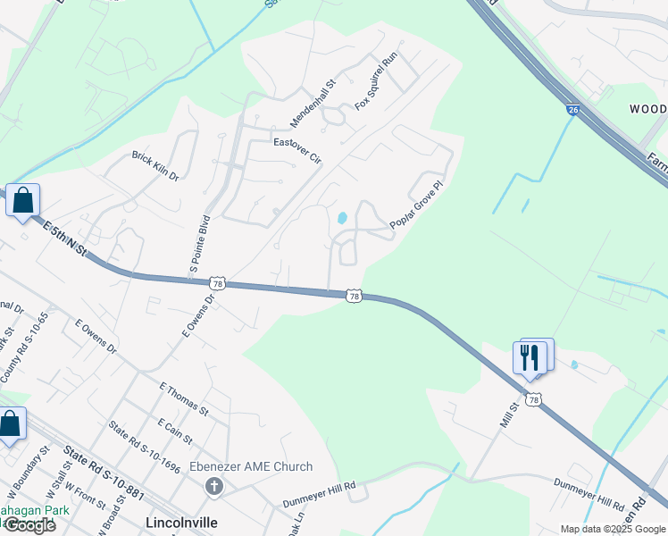 map of restaurants, bars, coffee shops, grocery stores, and more near 901 Elm Hall Circle in Summerville