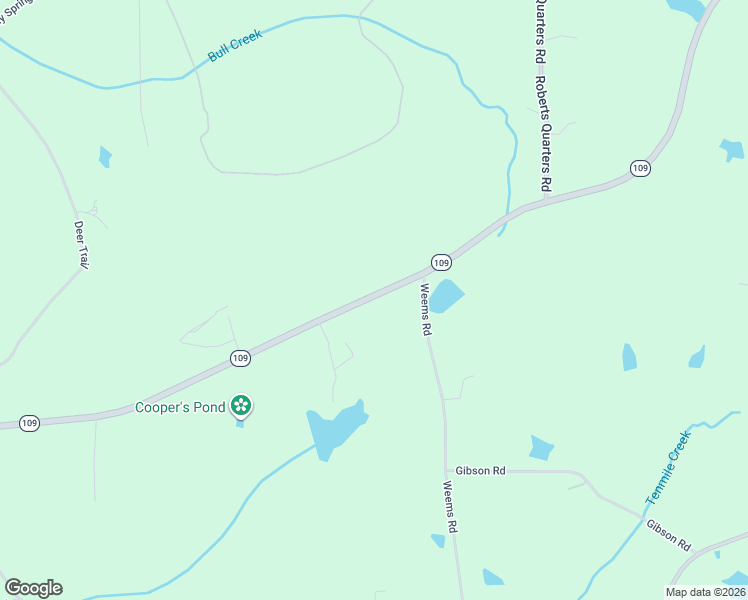map of restaurants, bars, coffee shops, grocery stores, and more near 5982 Georgia 109 in Molena