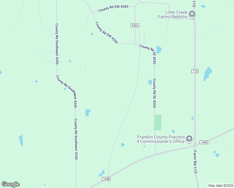 map of restaurants, bars, coffee shops, grocery stores, and more near County Road SE 4350 in Scroggins