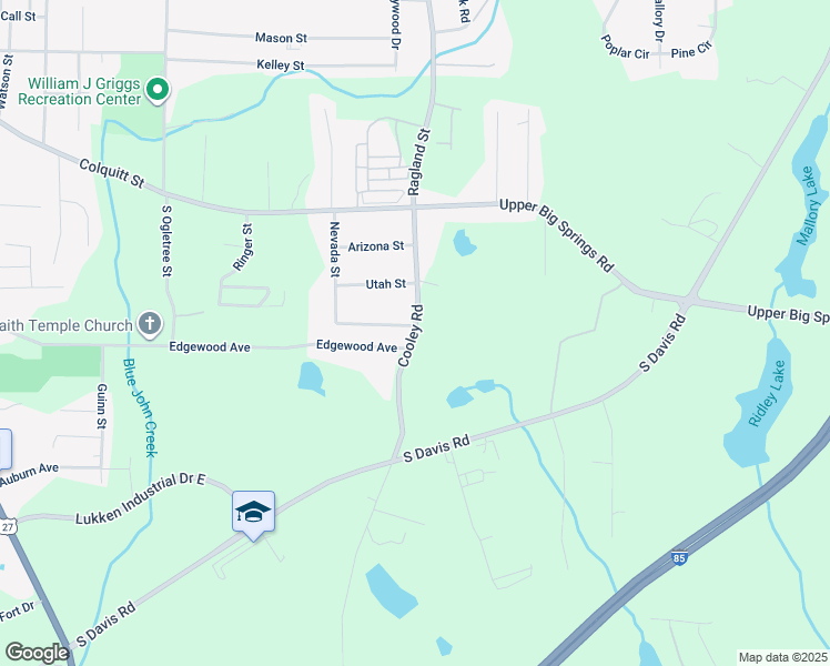 map of restaurants, bars, coffee shops, grocery stores, and more near 310 Cooley Road in LaGrange