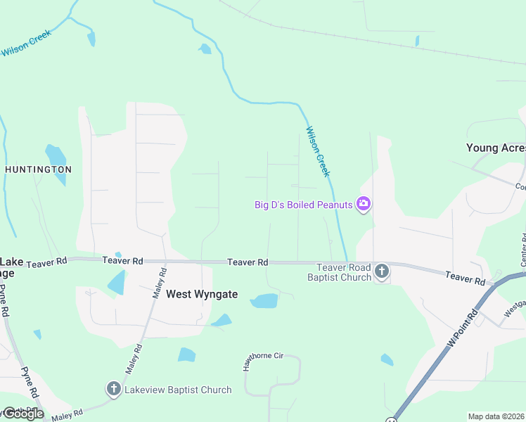 map of restaurants, bars, coffee shops, grocery stores, and more near 101 Clairmont Drive in LaGrange