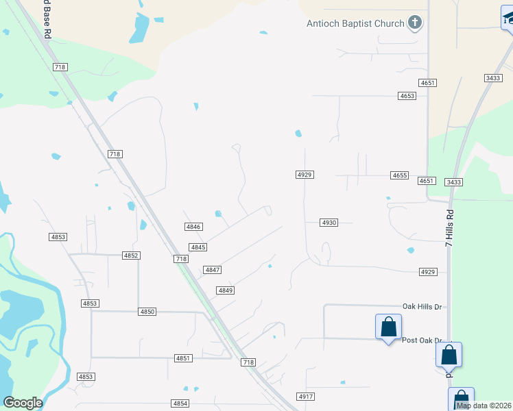 map of restaurants, bars, coffee shops, grocery stores, and more near 249 County Road 4845 in Newark
