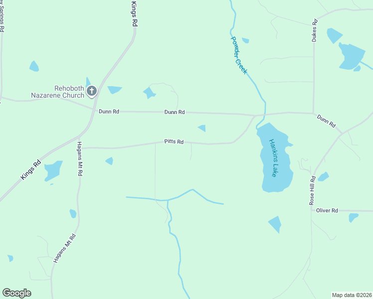 map of restaurants, bars, coffee shops, grocery stores, and more near 346 Pitts Road in Meansville