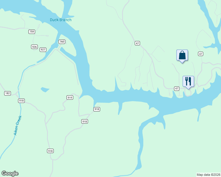 map of restaurants, bars, coffee shops, grocery stores, and more near 59 Acres On Lay Lake in Shelby