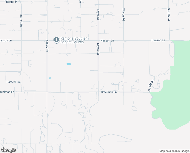 map of restaurants, bars, coffee shops, grocery stores, and more near 1843 Keyes Road in Ramona