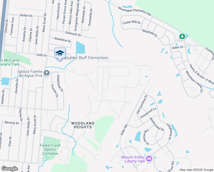 map of restaurants, bars, coffee shops, grocery stores, and more near 520 Adalina Drive in Goose Creek