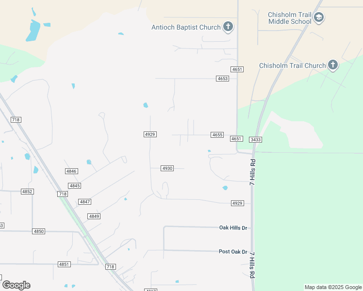 map of restaurants, bars, coffee shops, grocery stores, and more near 289 County Road 4655 in Rhome