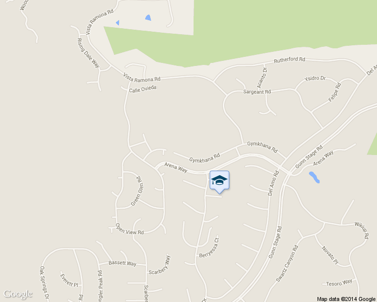 map of restaurants, bars, coffee shops, grocery stores, and more near 23742 Gymkhana Road in Ramona