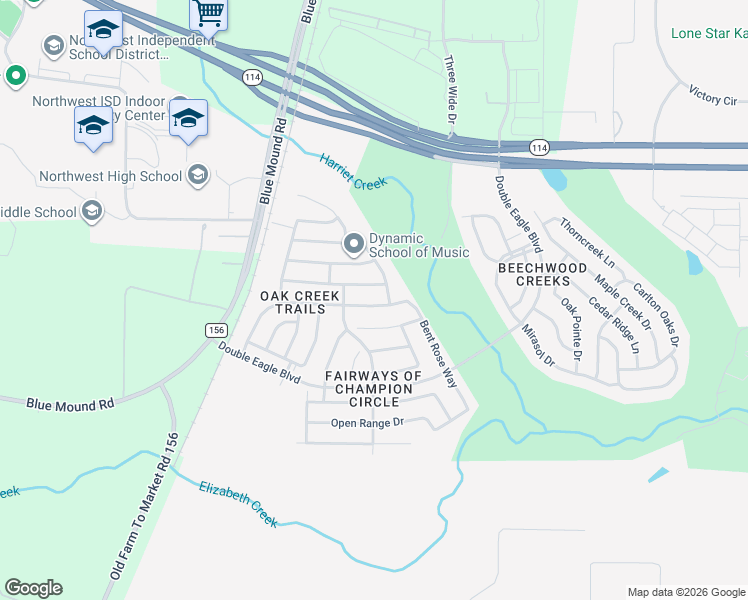 map of restaurants, bars, coffee shops, grocery stores, and more near 2508 Boot Jack Road in Fort Worth