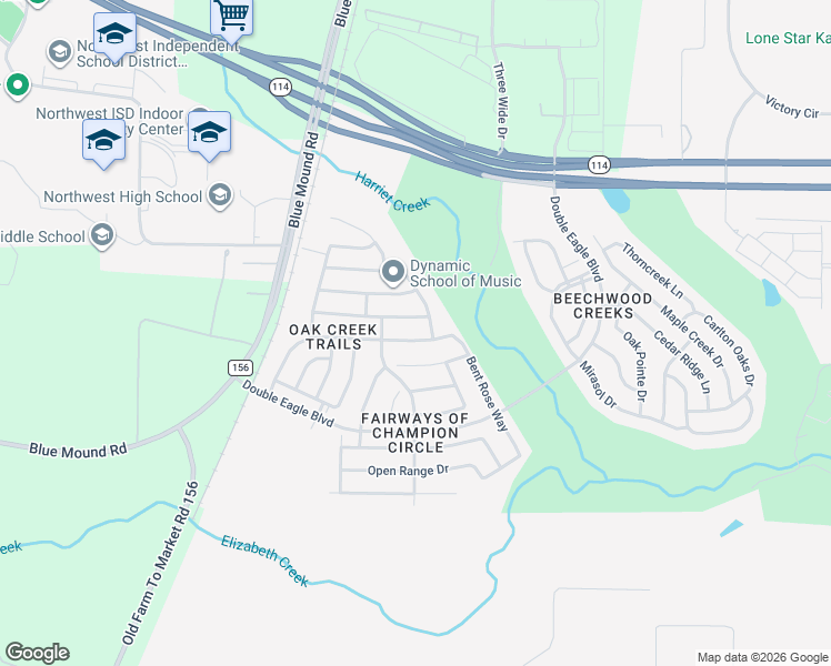 map of restaurants, bars, coffee shops, grocery stores, and more near 2508 Boot Jack Road in Fort Worth