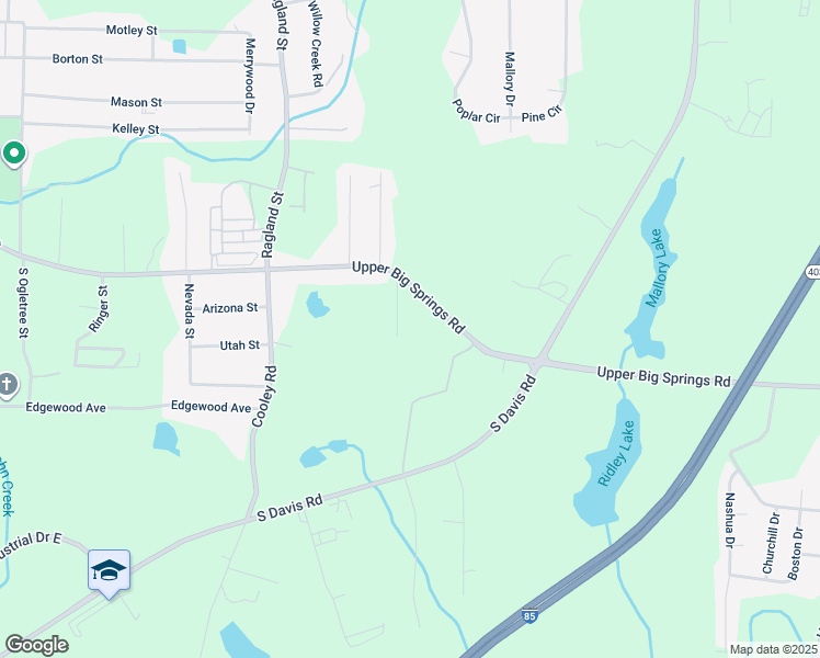 map of restaurants, bars, coffee shops, grocery stores, and more near 73 Thomas Road in LaGrange